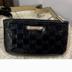 Michael Kors Black Patent Leather Belt Bag L/XL